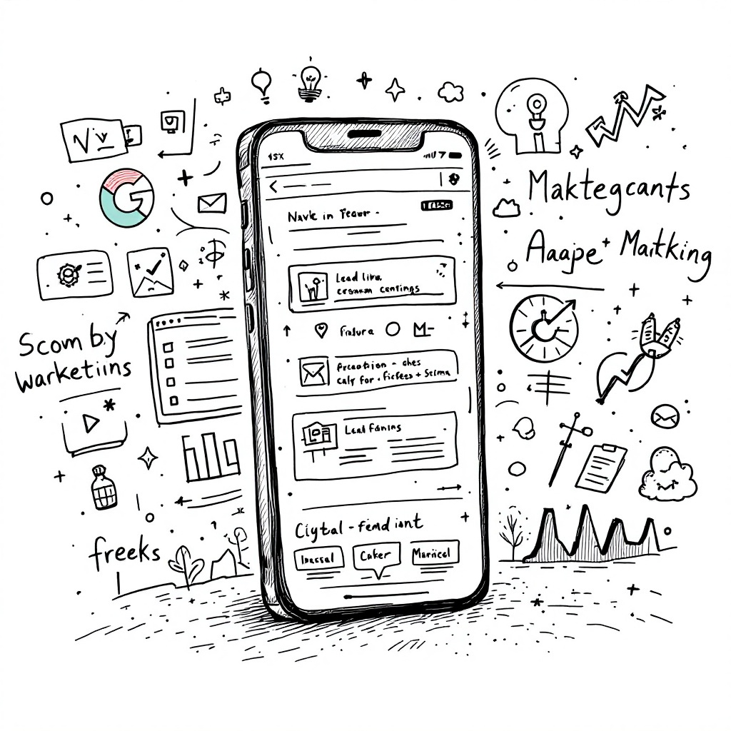 A feature-rich web app on a smartphone